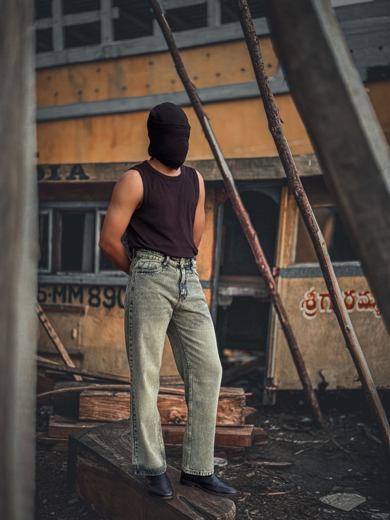 Stone Carbon Denim Jeans